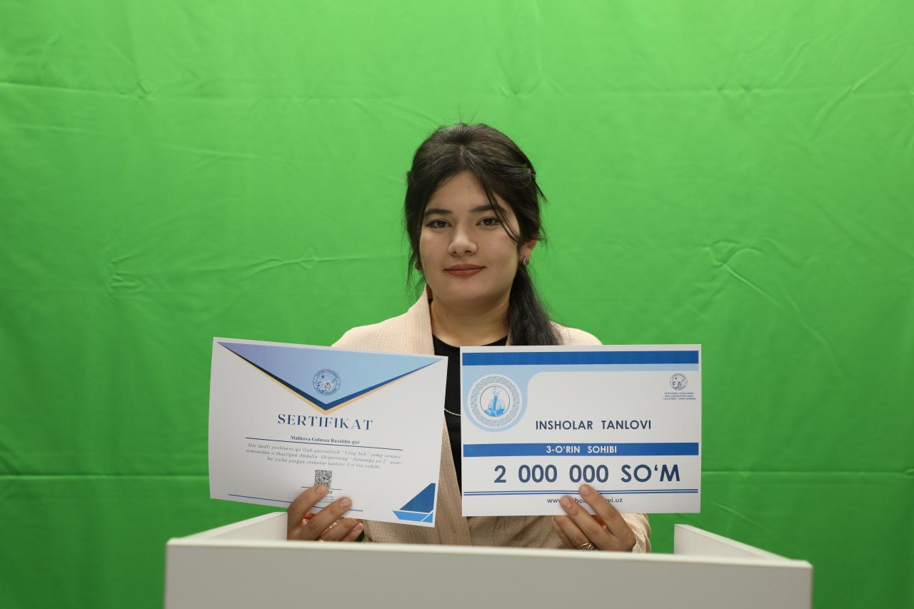 Malikova Gulnoza Ruxiddin qizi
